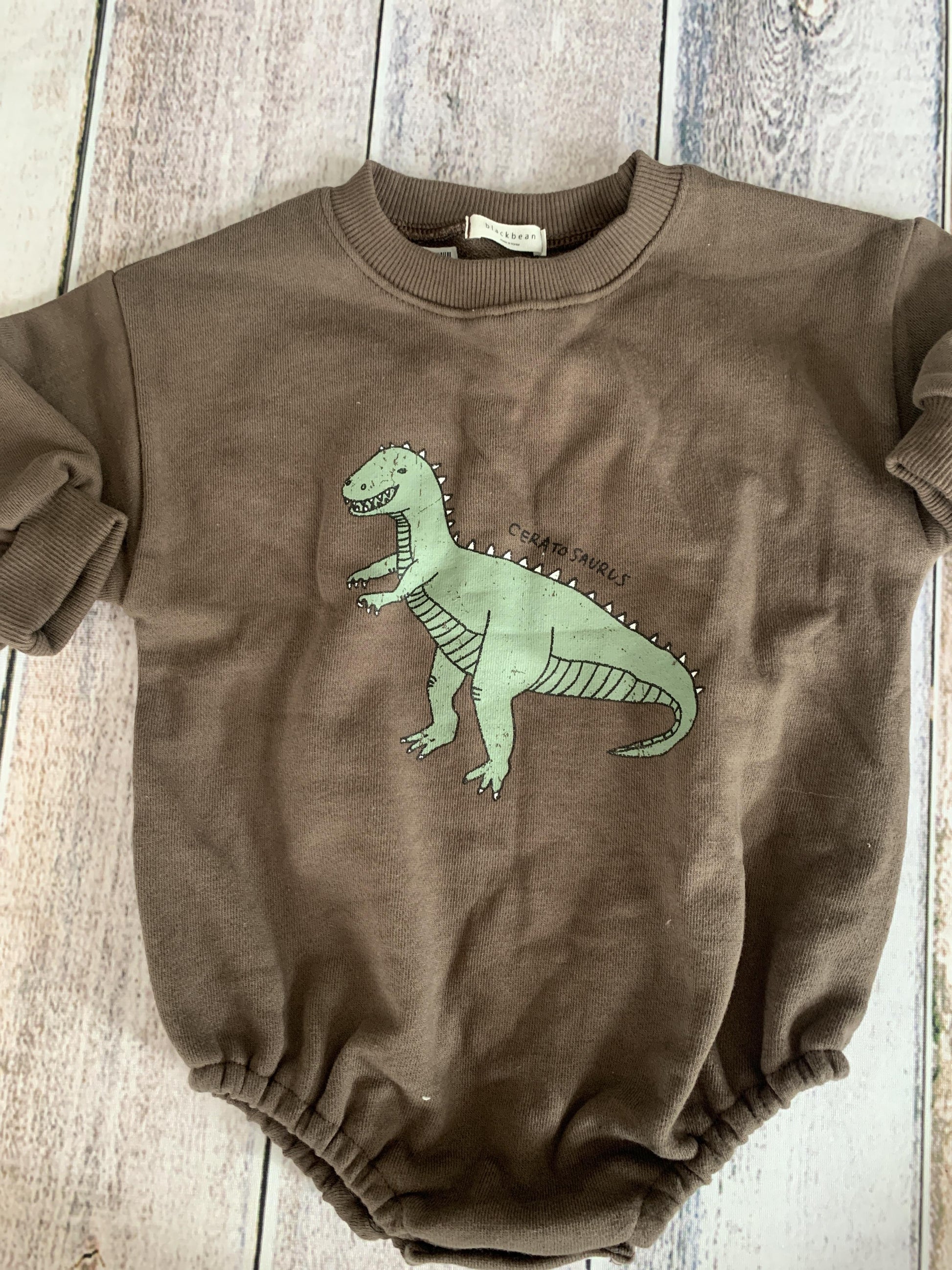 Blackbean Boys Brown Long Sleeve Outfit Size: 9-12 Months Brown