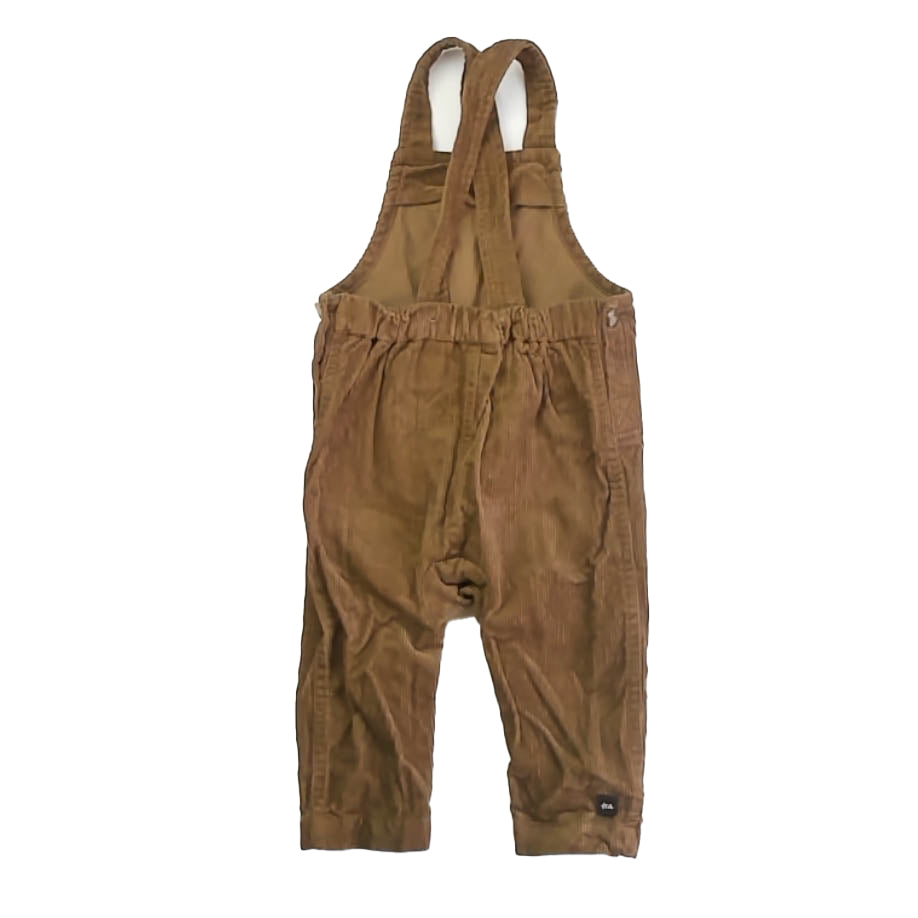 Tea Collection Boys Brown Overalls Size: 9-12 Months Brown