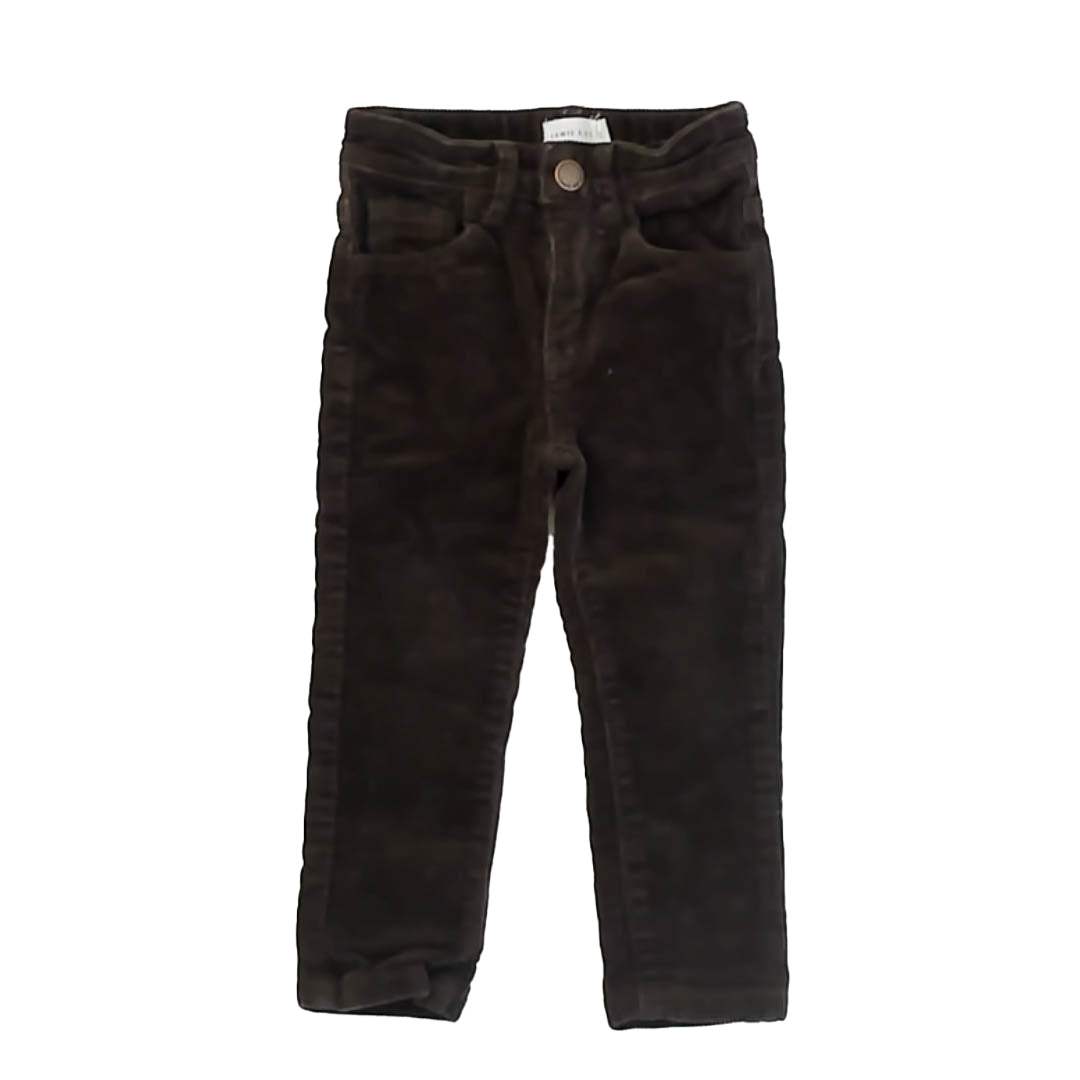 Jamie Kay Boys Brown Corduroy Pants Size: 2T Brown