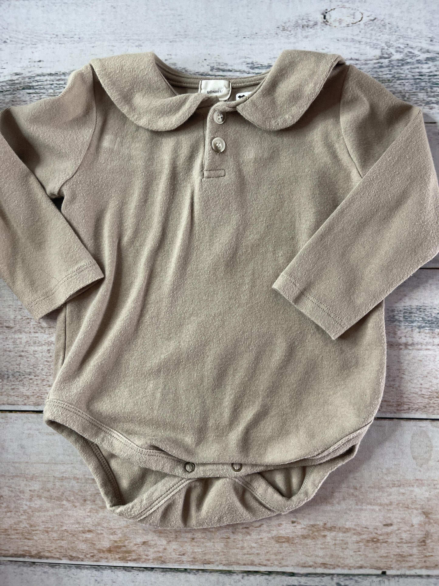 Monbebe Girls Brown Onesie Size: 12-18 months Brown