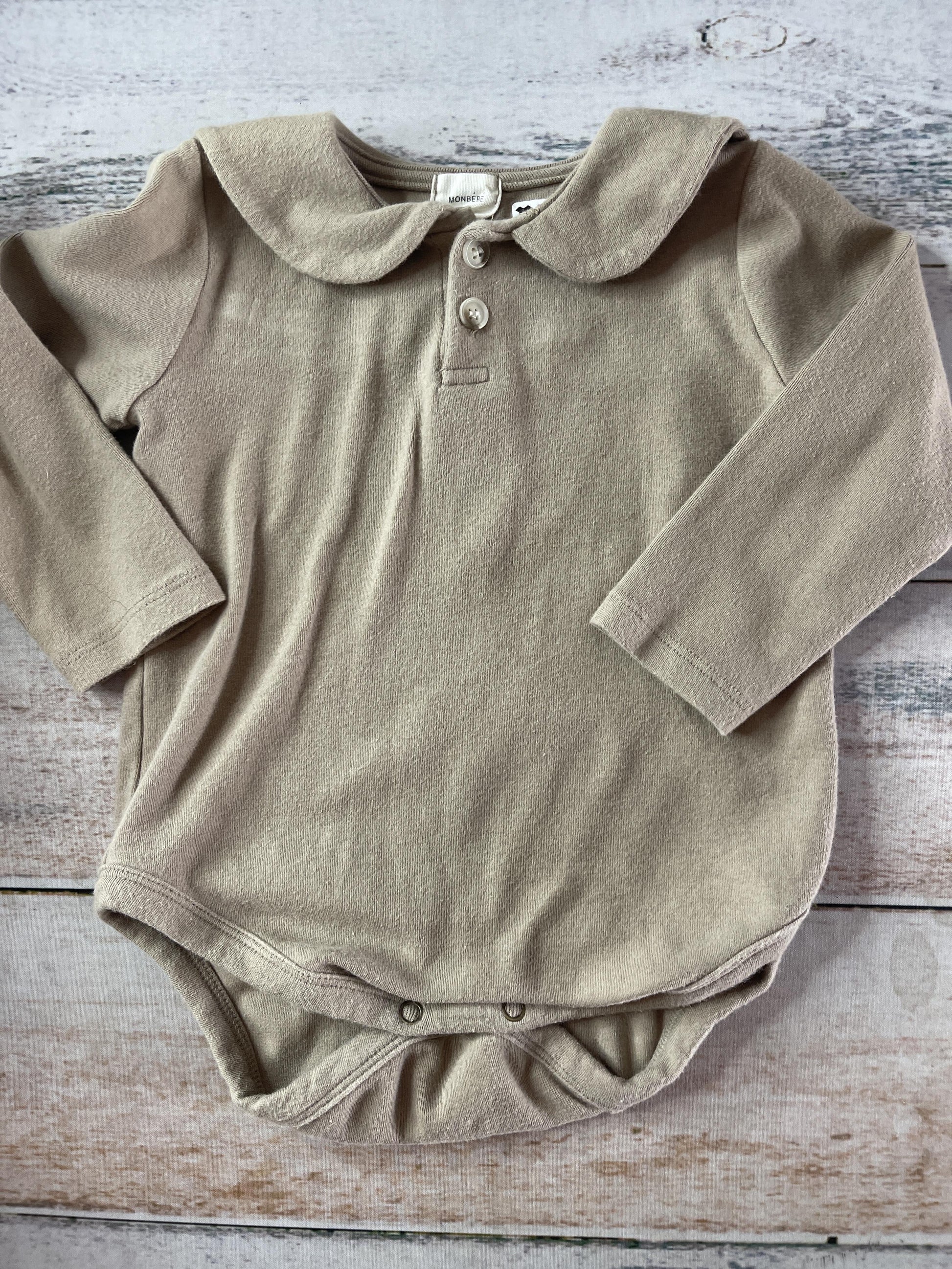 Monbebe Girls Brown Onesie Size: 12-18 months Brown