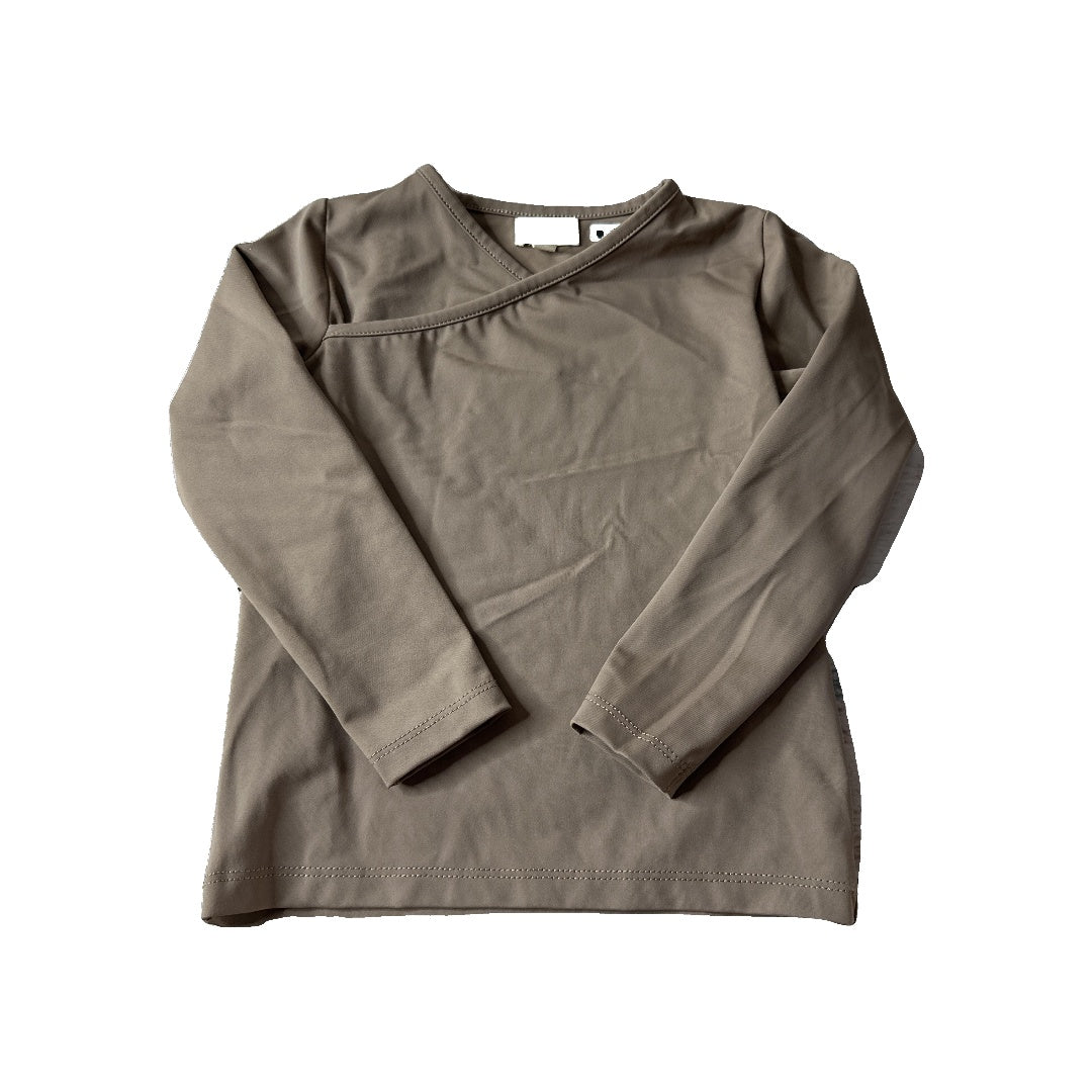 The Simple Folk Girls Brown Rashguard Size: 2-3 Years Brown