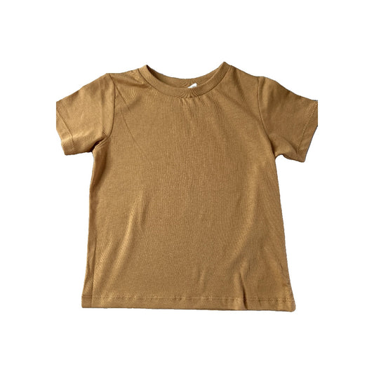 Colored Organics Unisex Brown T-Shirt Size: 2T Brown