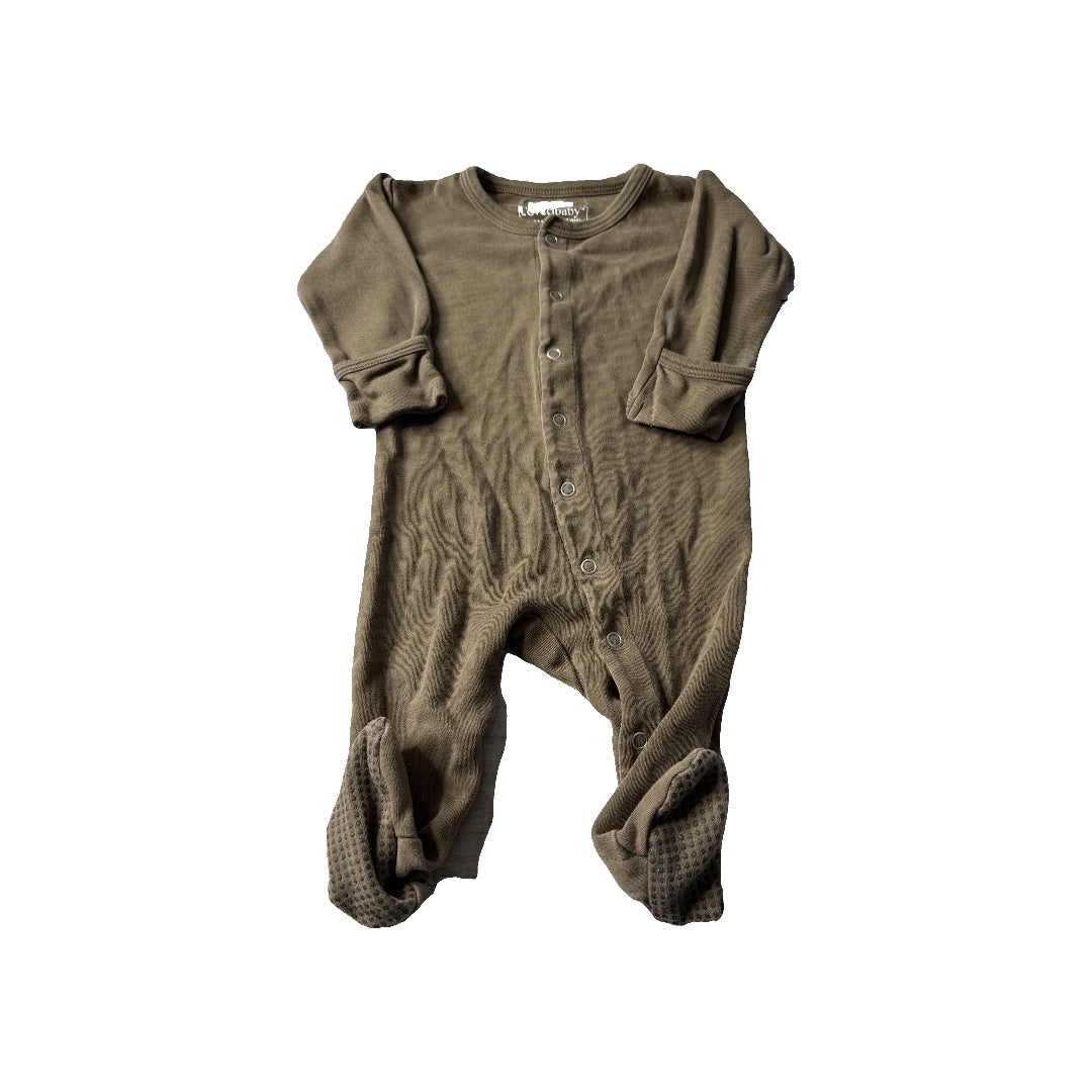 L‚Äôoved Baby Unisex Brown Pajamas Size: 3-6 months Brown