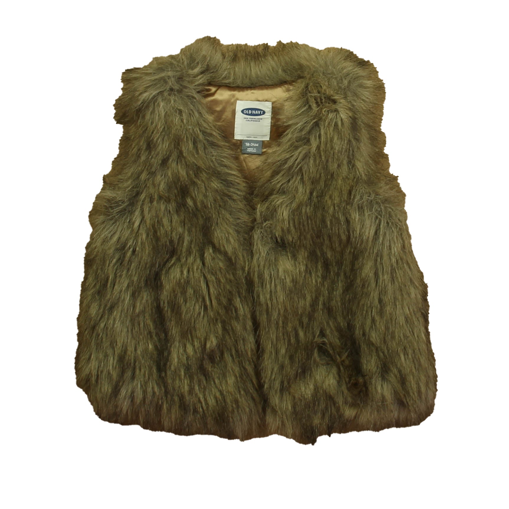 Old Navy Boys Brown Vest Size: 12-18 Months Brown