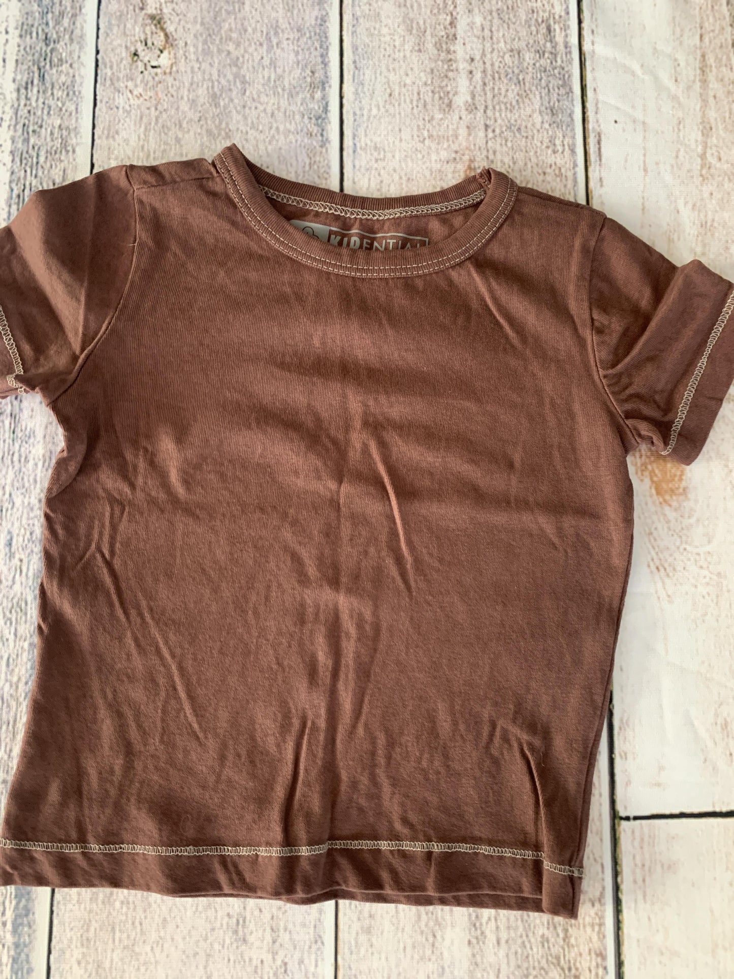 Kidential Boys Brown T-Shirt Size: 2T Brown