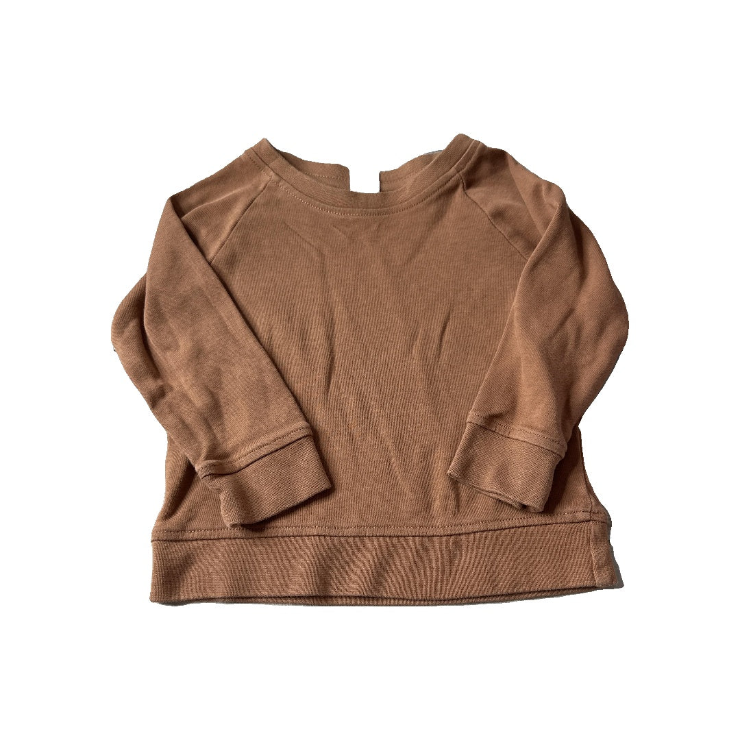 Colored Organics Unisex Brown Sweatshirt Size: 12-18 months Brown