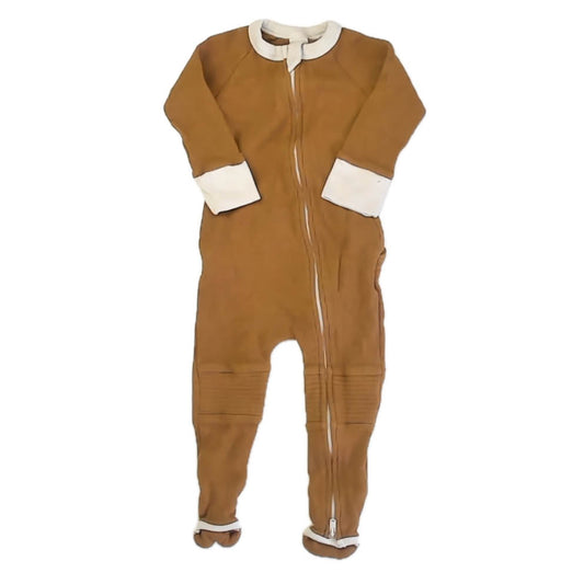 Goumi Boys Brown 1-piece Non-footed Pajamas Size: 12-18 Months Brown