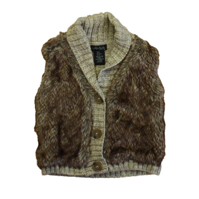 Cynthia Rowley Girls Brown Sweater Vest Size: 4T Brown