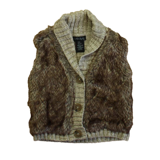 Cynthia Rowley Girls Brown Sweater Vest Size: 4T Brown