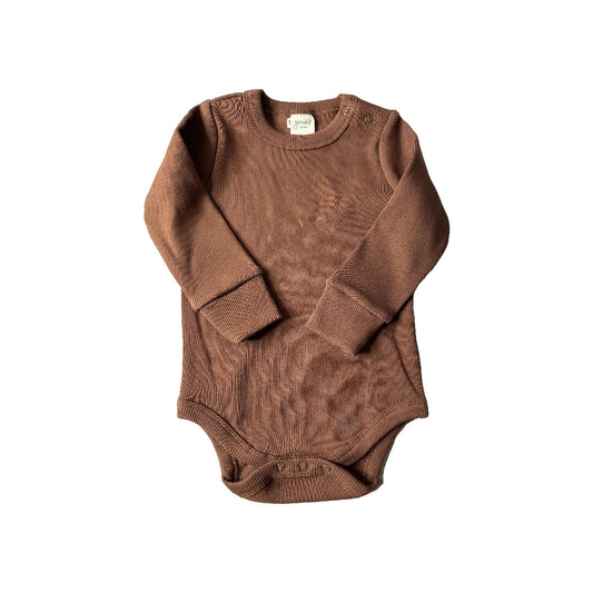 Goumi Unisex Brown Onesie Size: 6-12 months Brown