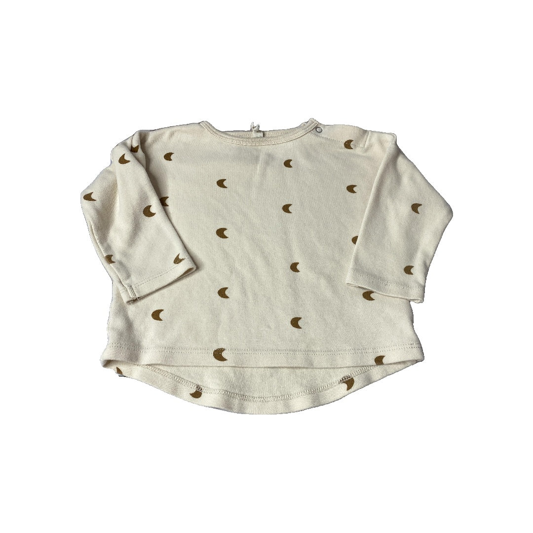 Quincy Mae Girls Brown Long Sleeve T-Shirt Size: 6-12 months Brown