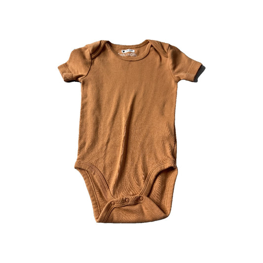 Mac & Moon Unisex Brown Onesie Size: 12 months Brown