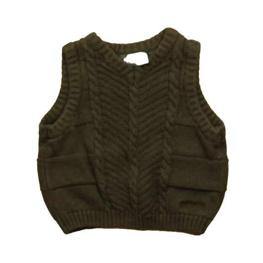Kenneth Cole Boys Brown Sweater Vest Size: 18 Months Brown