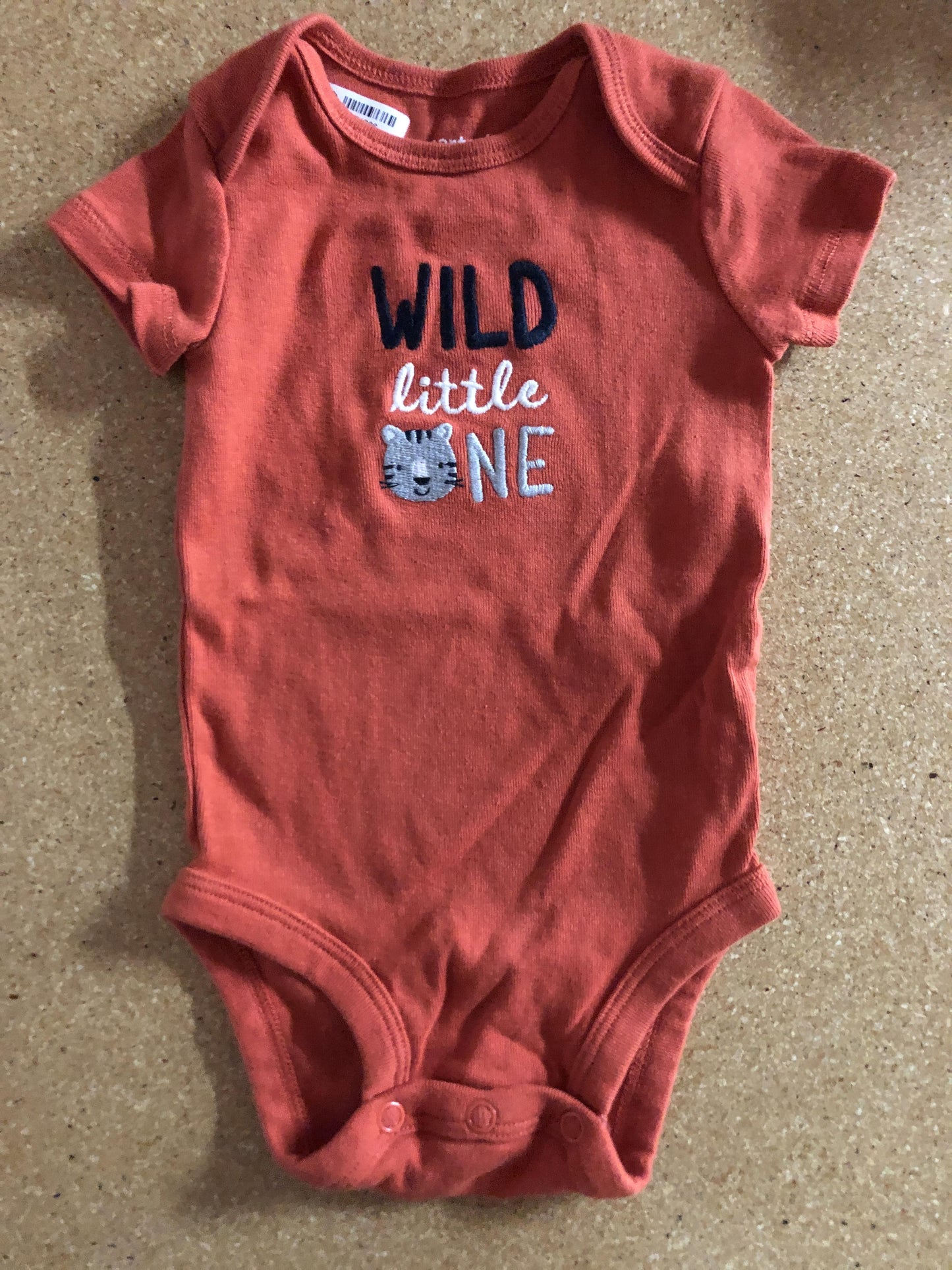 Carters Unisex Brown Onesie Size: 3 months Brown