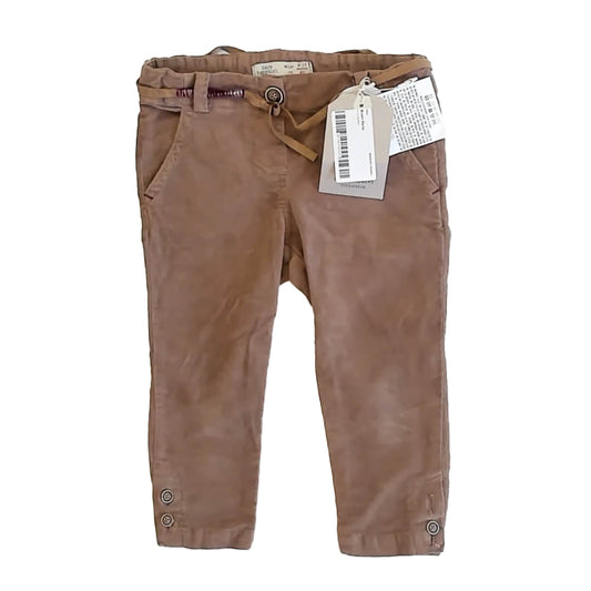 Zara Girls Brown Pants Size: 9-12 Months Brown