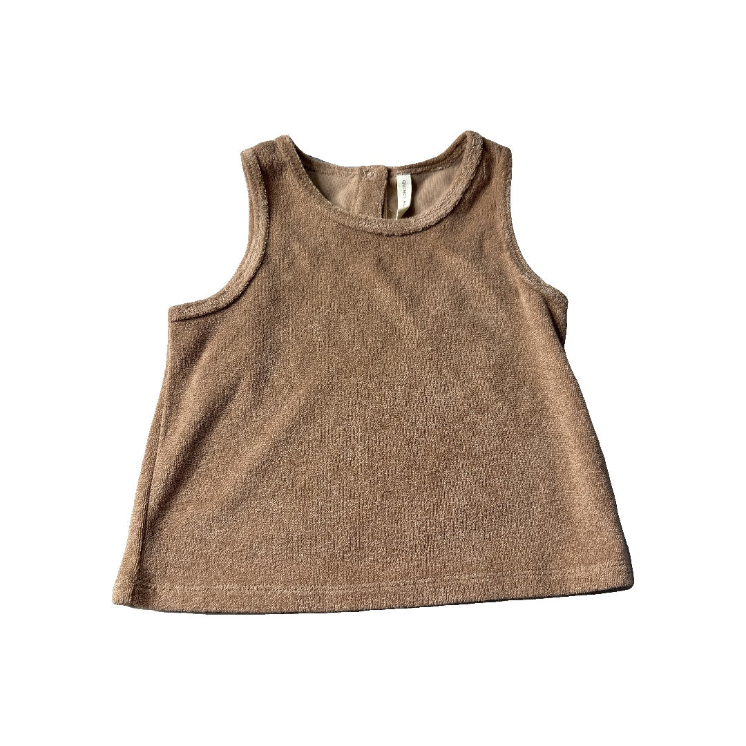 Quincy Mae Unisex Brown Tank Top Size: 2-3 Years Brown
