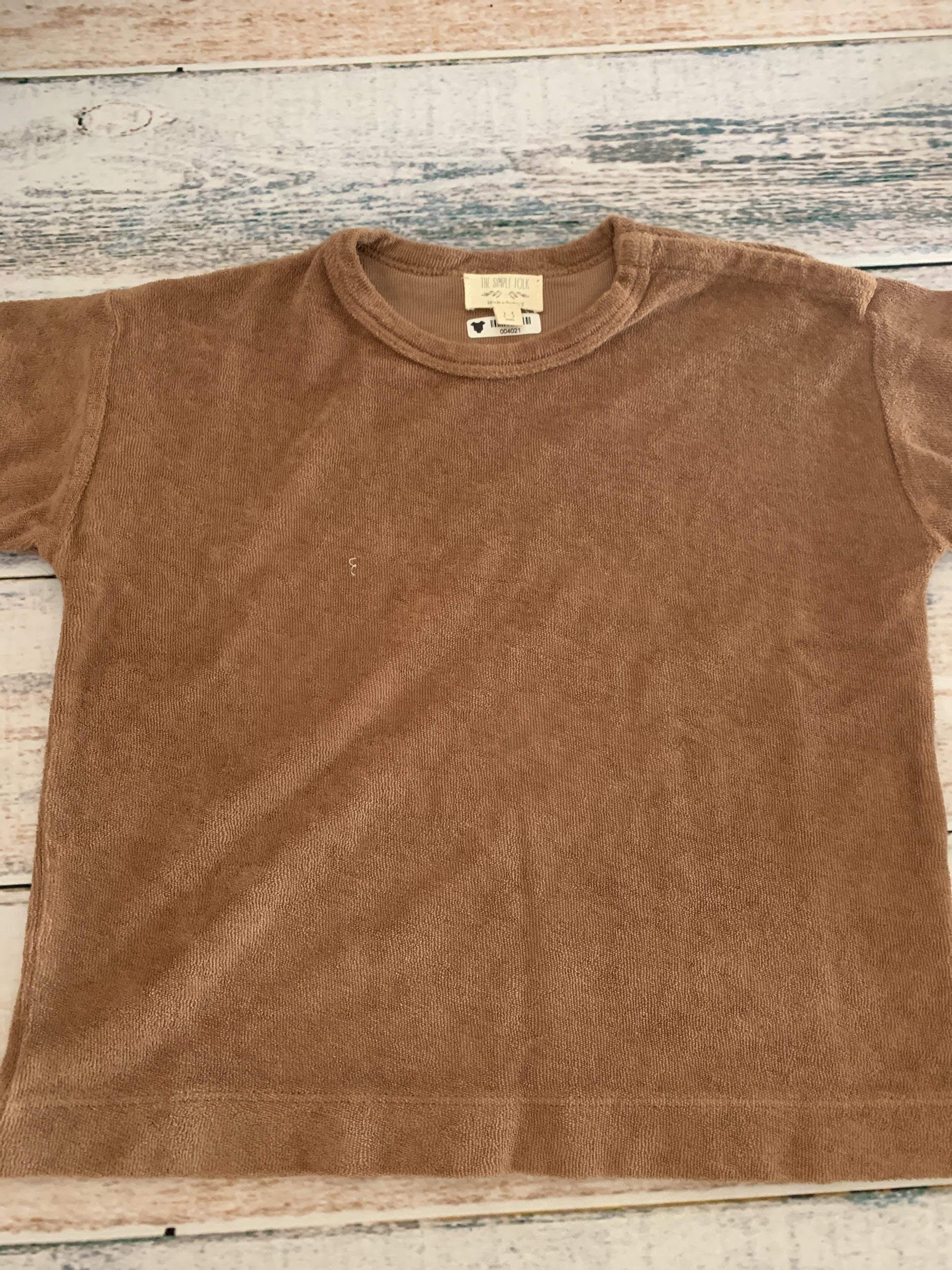 The Simple Folk Unisex Brown Shirt Size: 2T Brown