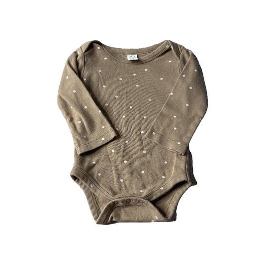 Colored Organics Unisex Brown Onesie Size: 6-12 months Brown