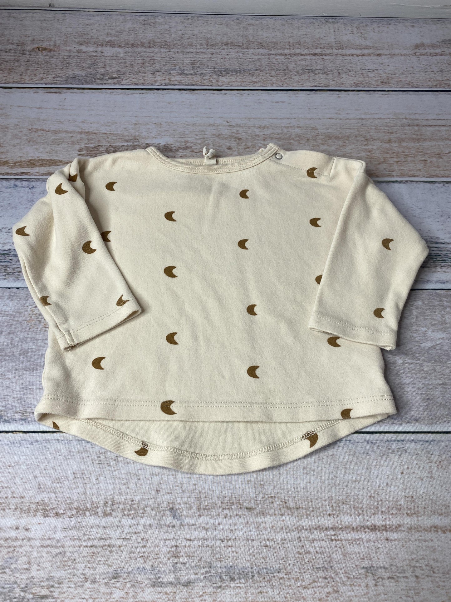 Quincy Mae Girls Brown Long Sleeve T-Shirt Size: 6-12 months Brown