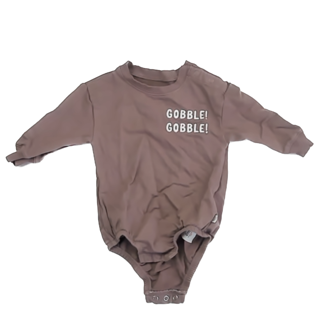 Little Planet Unisex Brown Onesie Size: 6 Months Brown