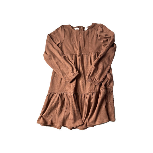 Colored Organics Girls Brown Dress Size: 5-6 Years Brown