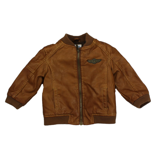 Mayoral Boys Brown Jacket Size: 9 Months Brown