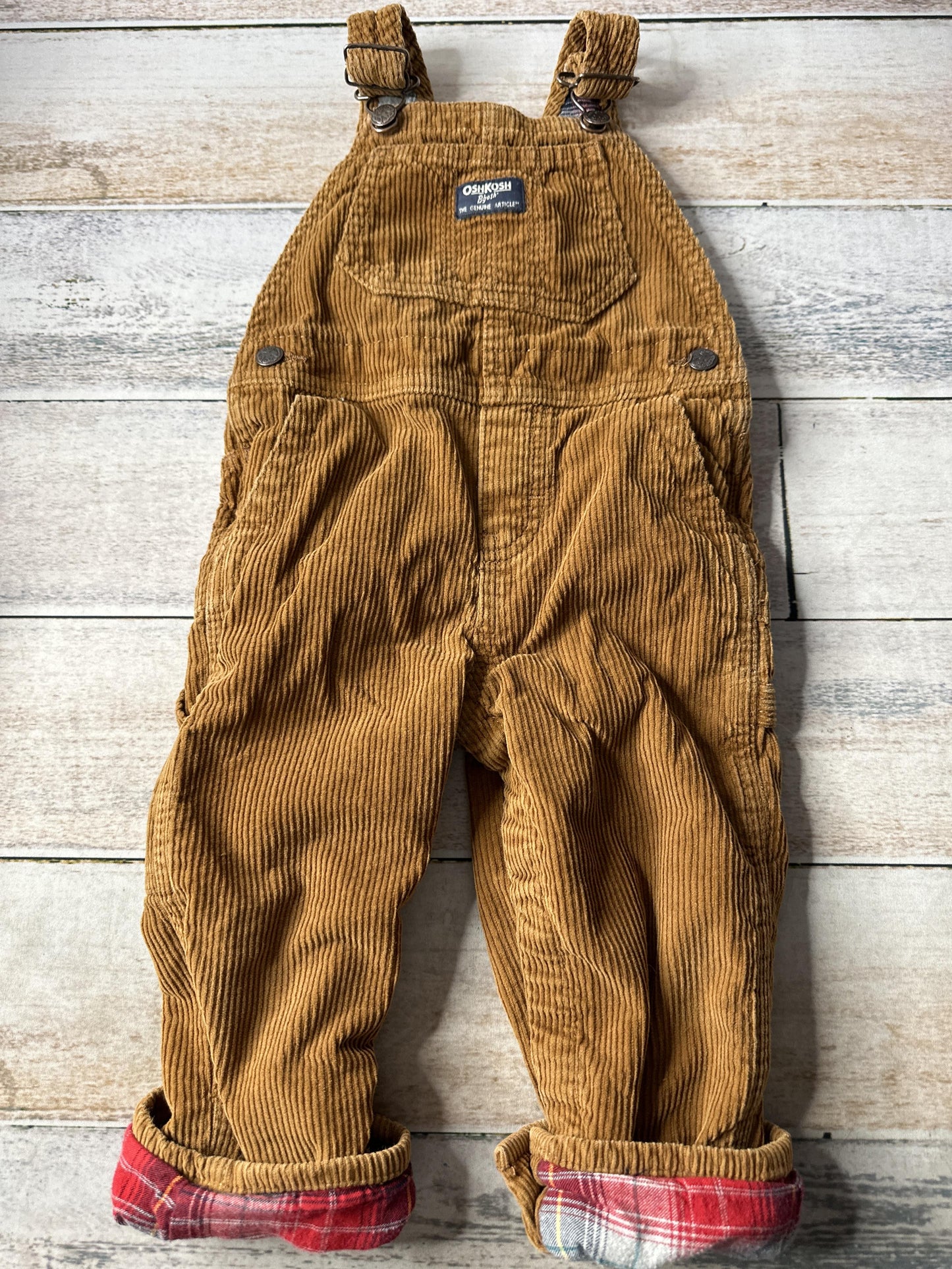 OshKosh Unisex Brown Overalls Size: 24 months Brown