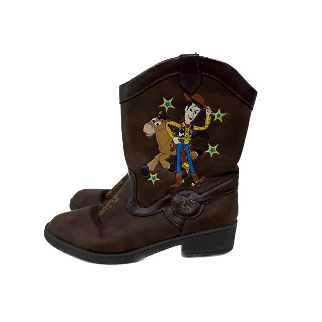 Toy Story Unisex Brown Booties Size: Little Kid 12 Brown