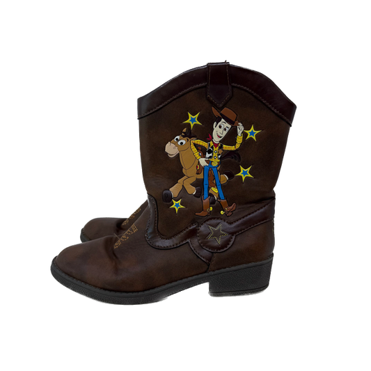 Toy Story Unisex Brown Booties Size: Little Kid 12 Brown