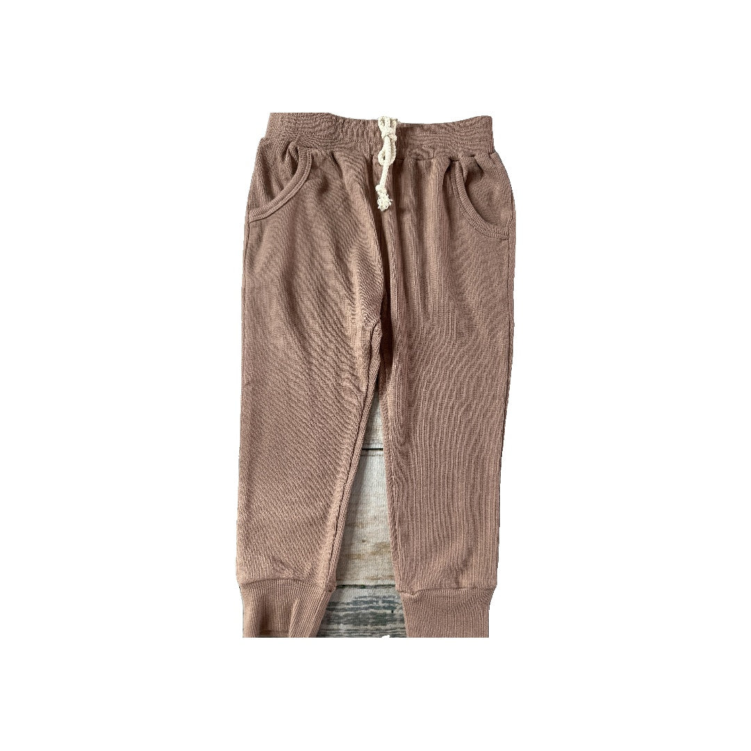 Little Organic co Unisex Brown Pants Size: 2T Brown