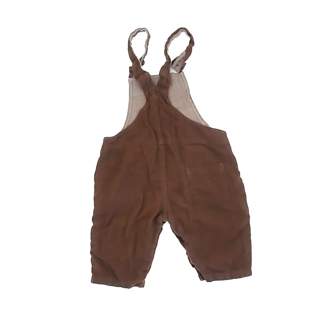 Me & Henry Unisex Brown Overalls Size: 18-24 Months Brown