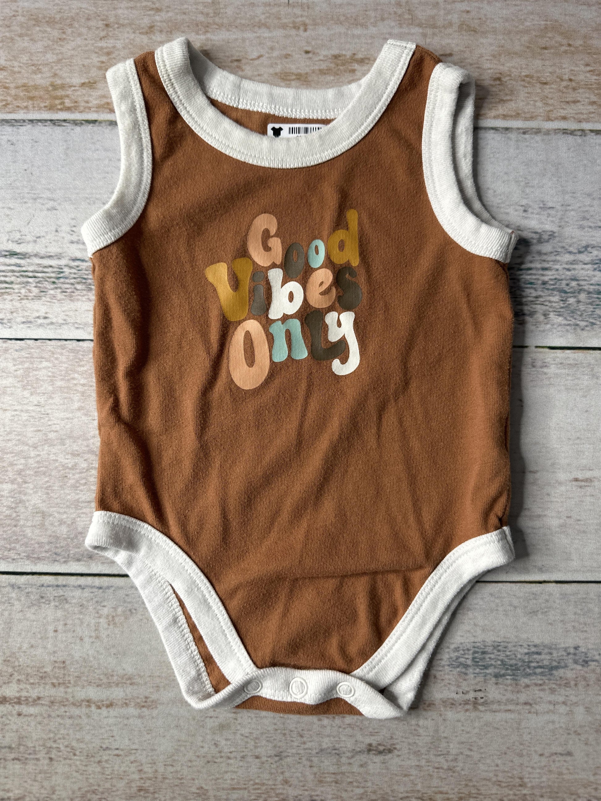 Garanimals Unisex Brown Tank Top Size: 3-6 months Brown