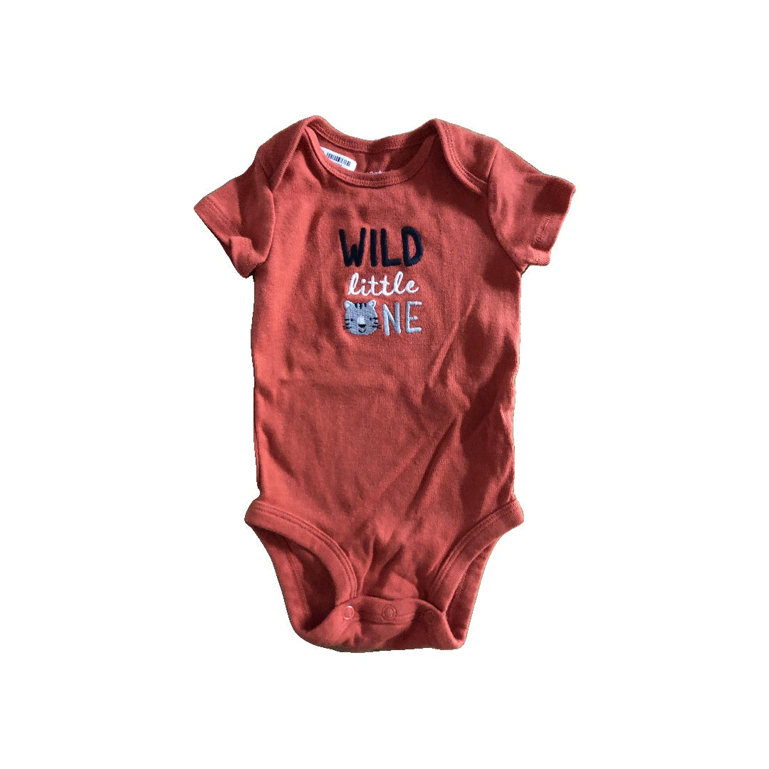 Carters Unisex Brown Onesie Size: 3 months Brown