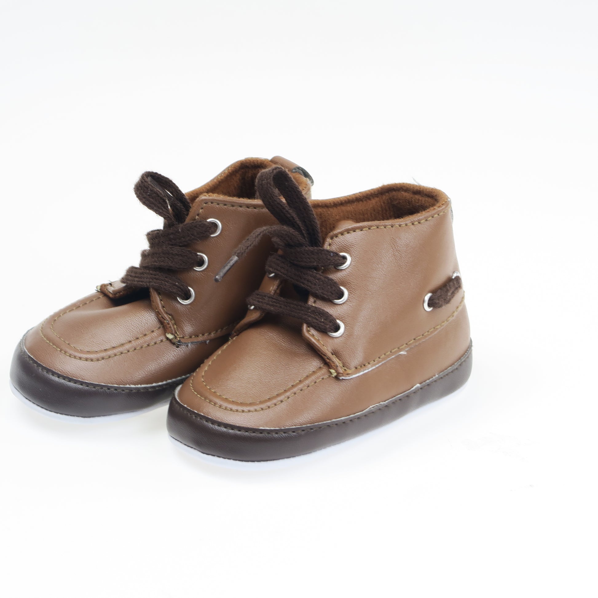 Unknown Brand Boys Brown Boots Size: 6-12 Months Brown