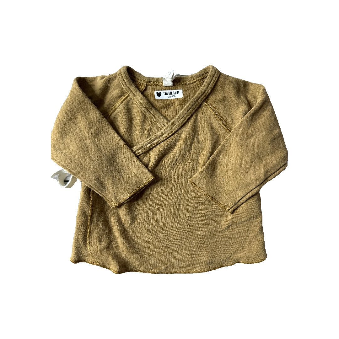 Quincy Mae Unisex Brown Shirt Size: Newborn Brown