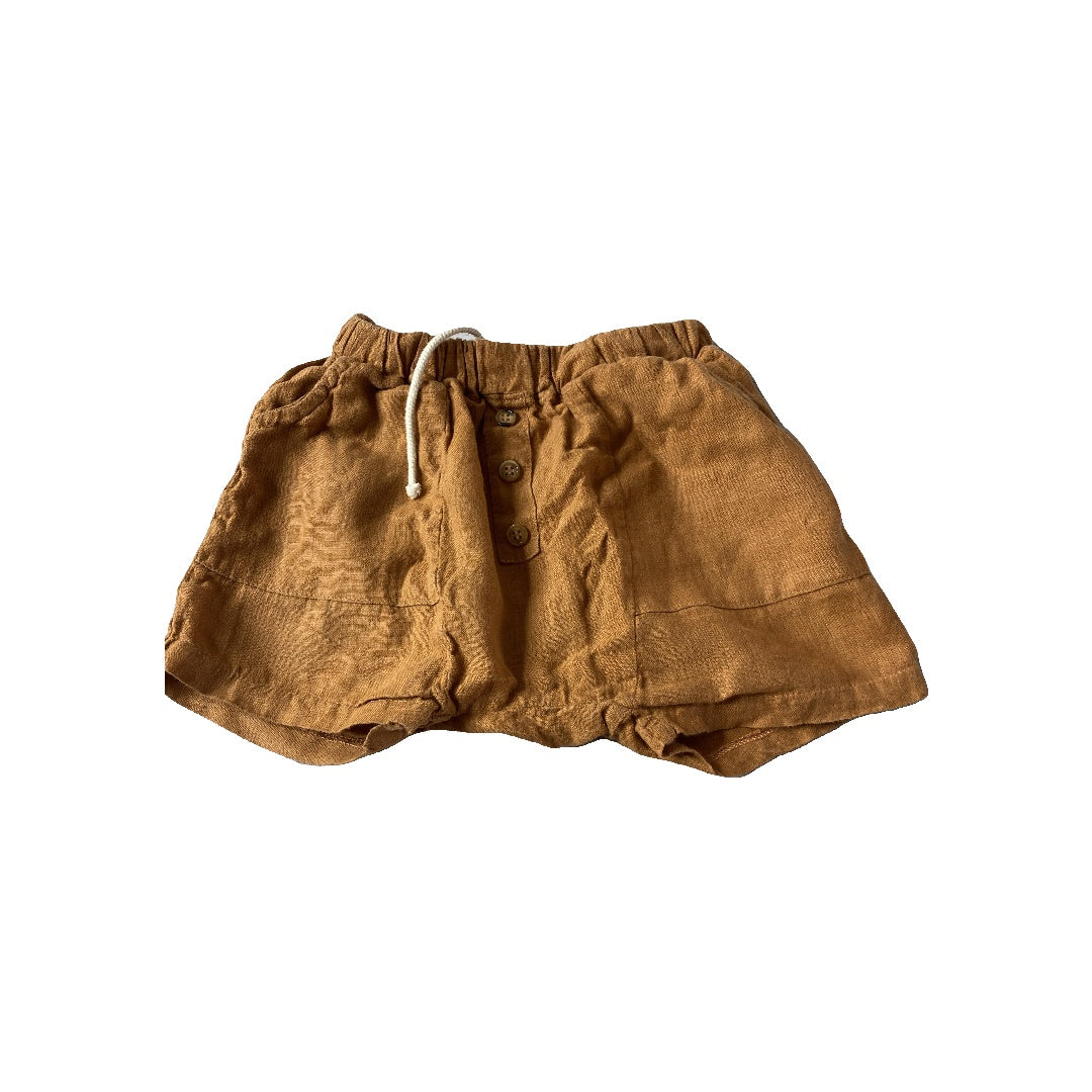 The Simple Folk Unisex Brown Shorts Size: 2-3 Years Brown