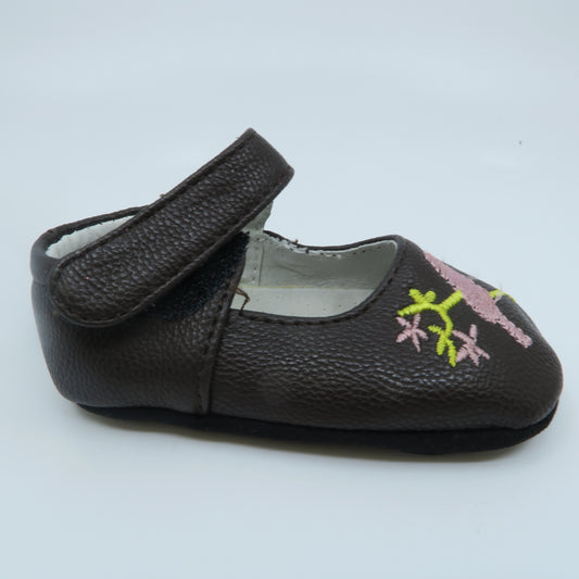 Jack and Lily Girls Brown Shoes Size: 0-6 Months Brown