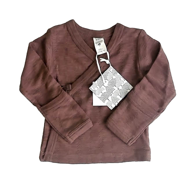 Kate Quinn Girls Brown Long Sleeve Shirt Size: 6-9 Months Brown