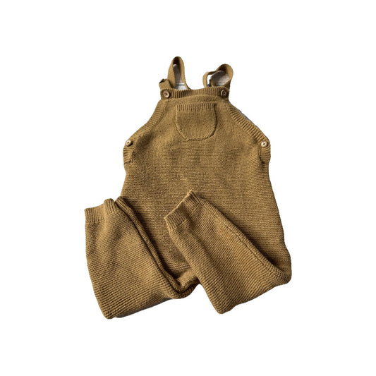Just Born Boys Brown Overalls Size: 18 months Brown