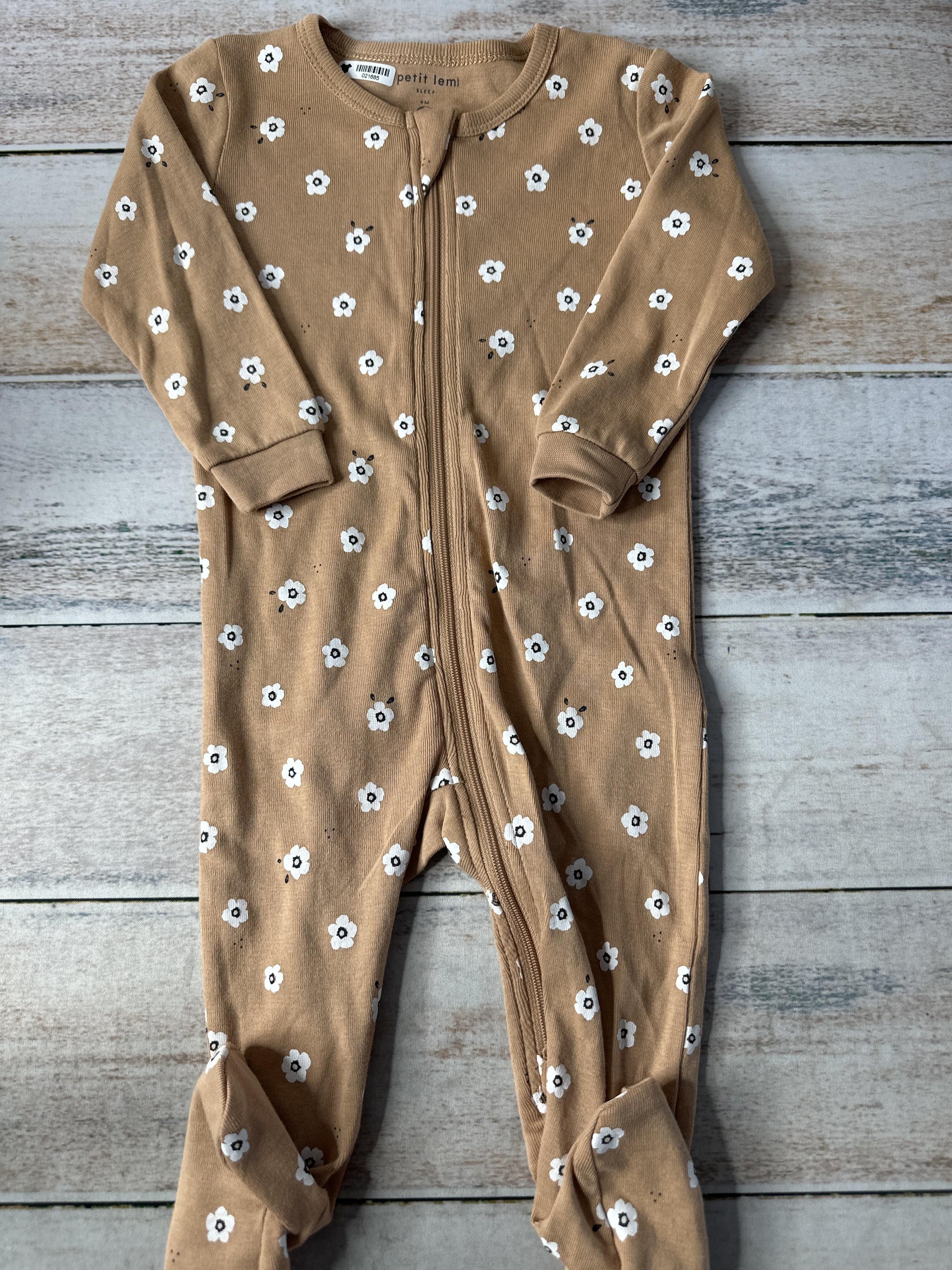 Petite Lem Girls Brown Pajamas Size: 9 months Brown
