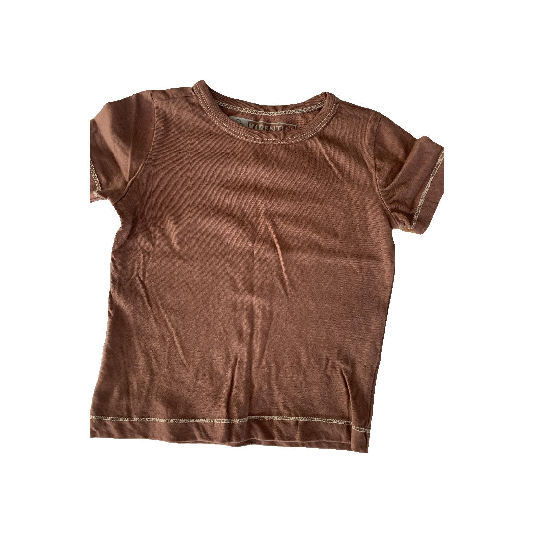 Kidential Boys Brown T-Shirt Size: 2T Brown