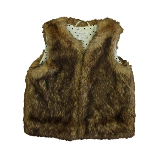 Mudpie Girls Brown Vest Size: 2-3T Brown