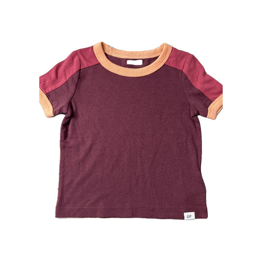 Gap Unisex Burgundy | Coral T-Shirt Size: 12-18 months Burgundy | Coral
