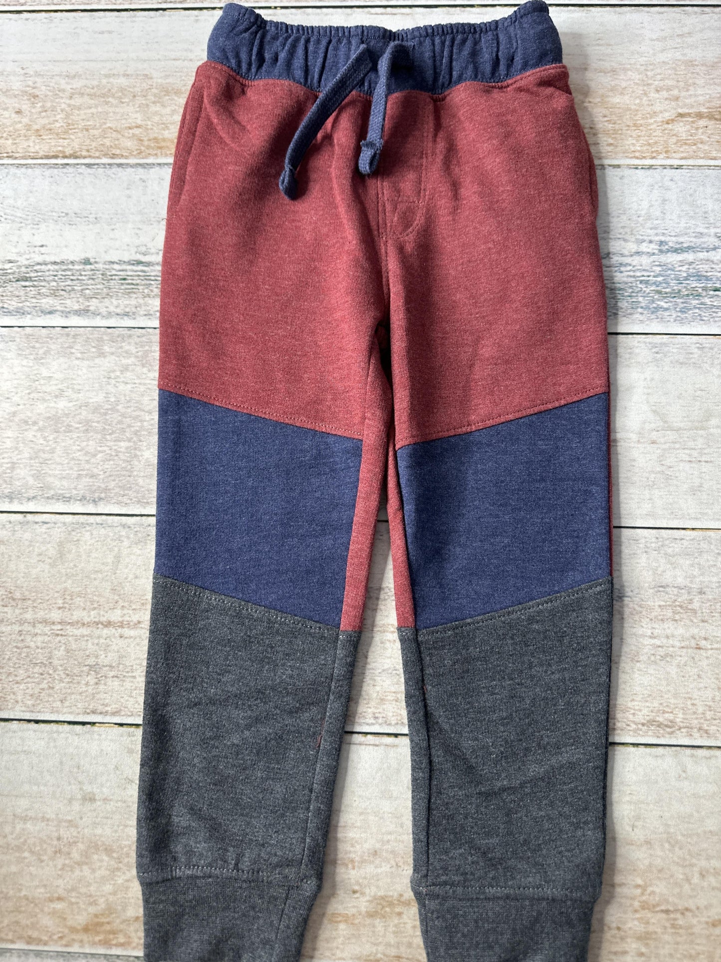 Cat & Jack Unisex Burgundy | Grey | Navy Blue Pants Size: 3T Burgundy | Grey | Navy Blue