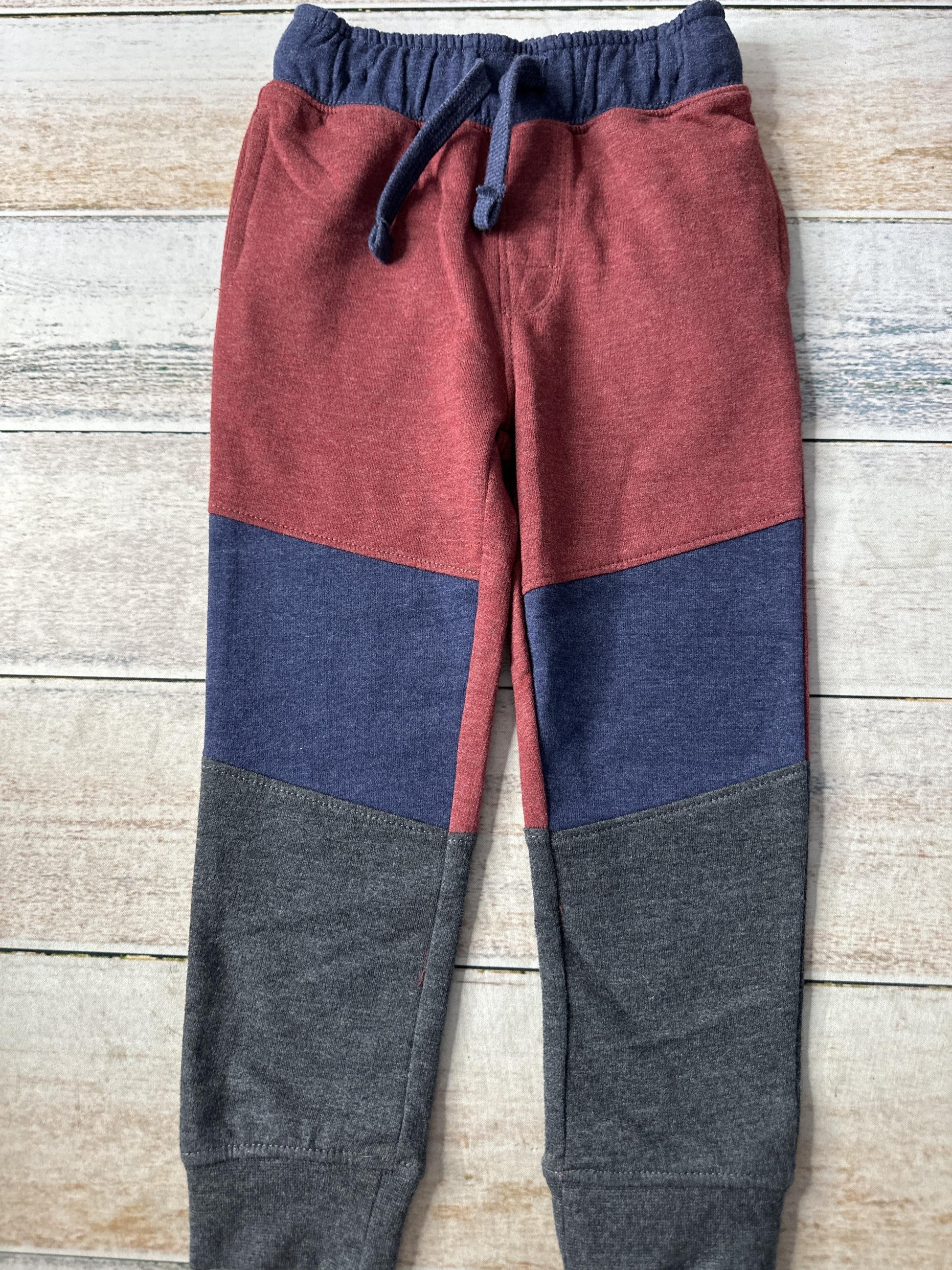 Cat & Jack Unisex Burgundy | Grey | Navy Blue Pants Size: 3T Burgundy | Grey | Navy Blue