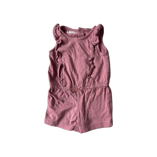 Carters Girls Burgundy | Mauve Romper Size: 3-6 months Burgundy | Mauve