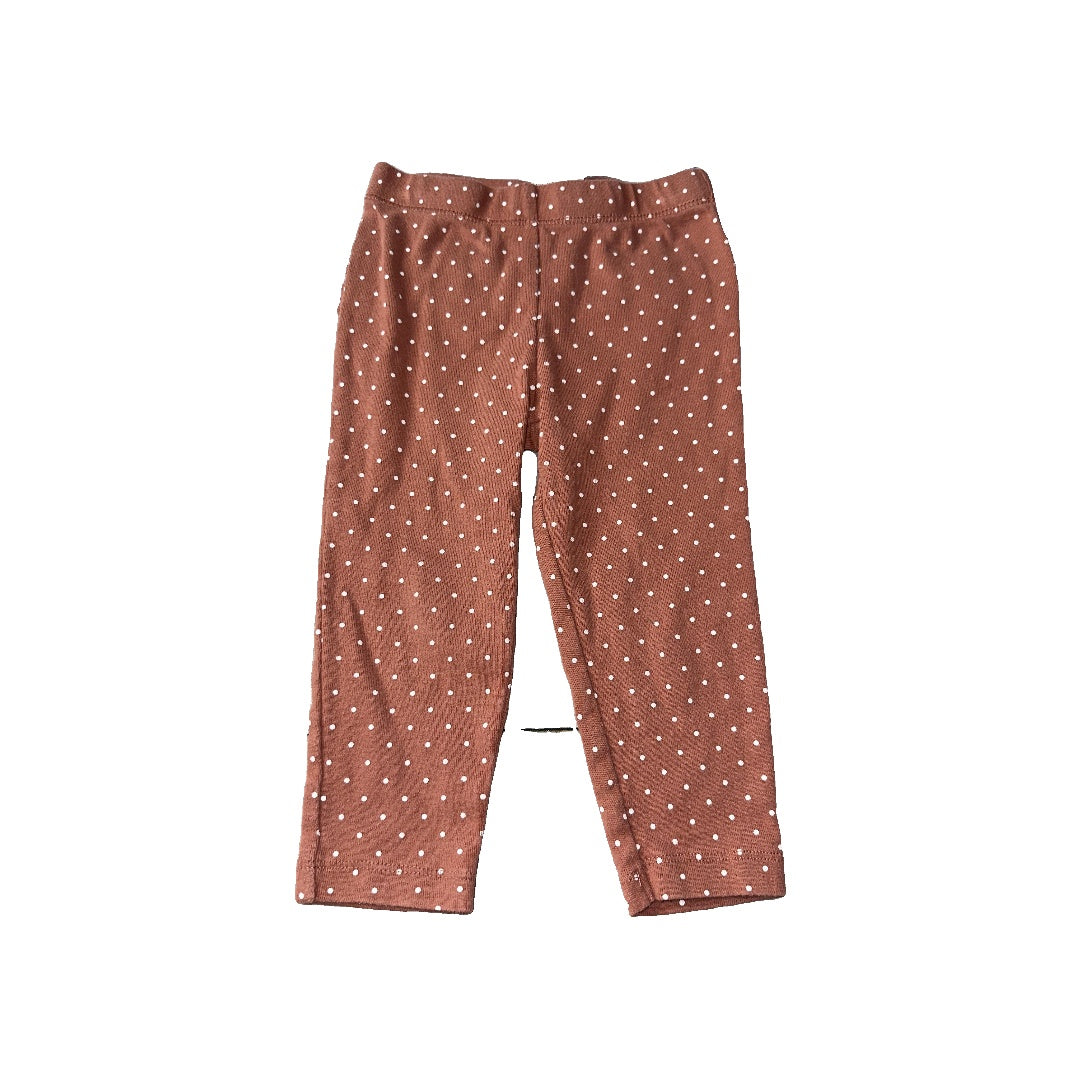 Carters Girls Burgundy | White Pants Size: 18 months Burgundy | White