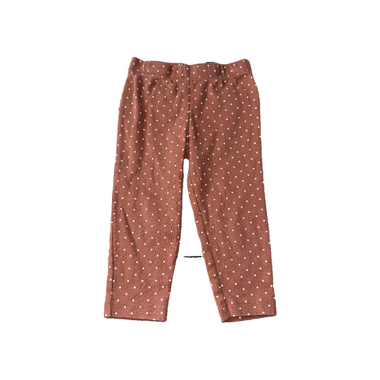 Carters Girls Burgundy | White Pants Size: 18 months Burgundy | White