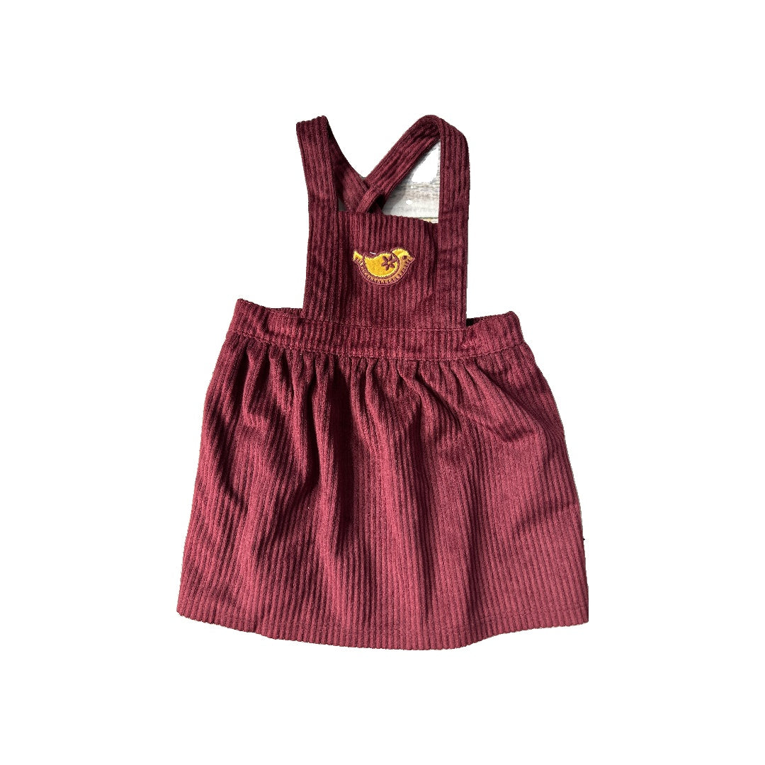WonderNation Girls Burgundy Dress Size: 0-3 months Burgundy